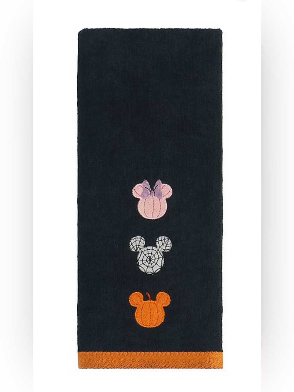 Celebrate Halloween Black Hand Towel with Pumpkin 🎃  Mickey Mouse